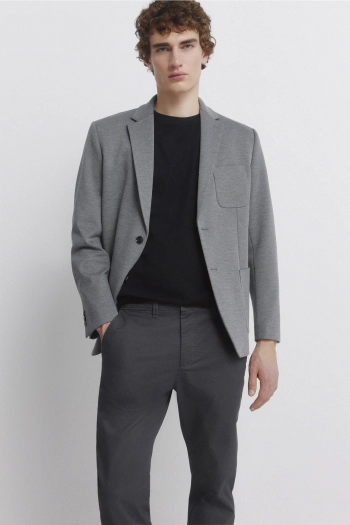 Чиносы узкого кроя с микропринтом