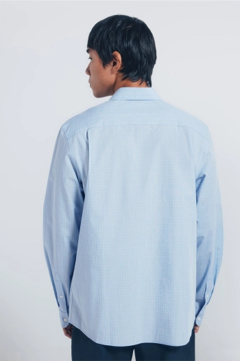 Поплінова сорочка в клітинку