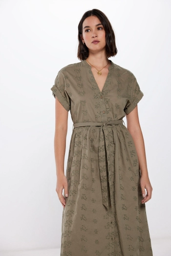 Сукня-сорочка міді шиффлі
