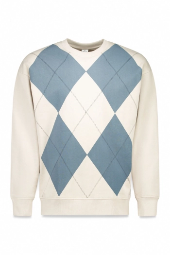 Світшот з ромбовим принтом