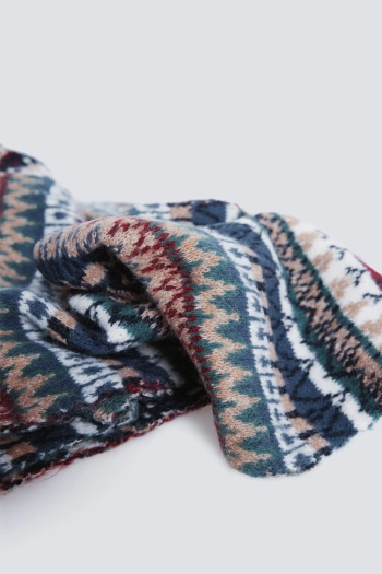 Різнокольоровий жакардовий шарф
