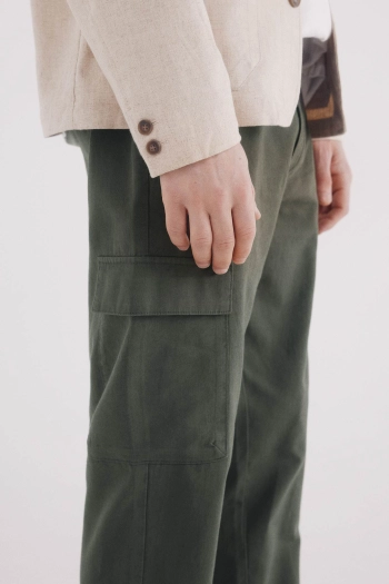 Льняные брюки-карго Slim fit