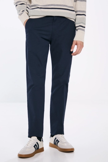 Штани-чінос з мікропринтом Slim fit