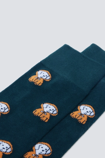 Хлопковые носки с принтом в виде собаки