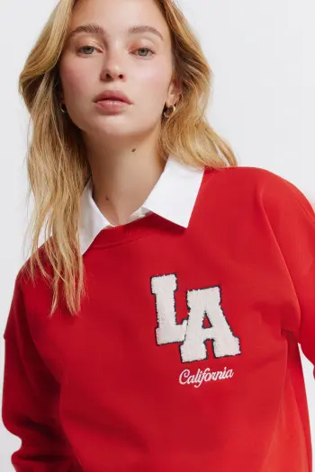 Червоний світшот L.A