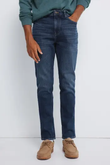 Джинси Slim Fit темно-середньої потертості