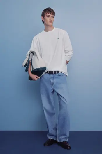 Джинси Wide Leg середньої потертості