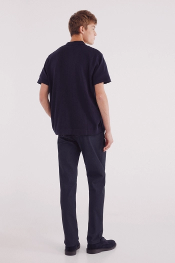 Брюки-чиносы кроя Slim fit с микропринтом
