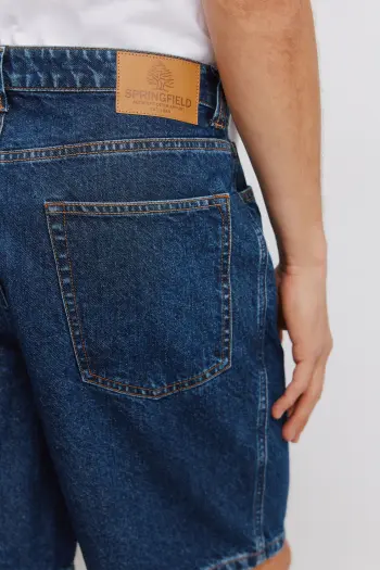 Джинсові бермуди прямого крою straight fit