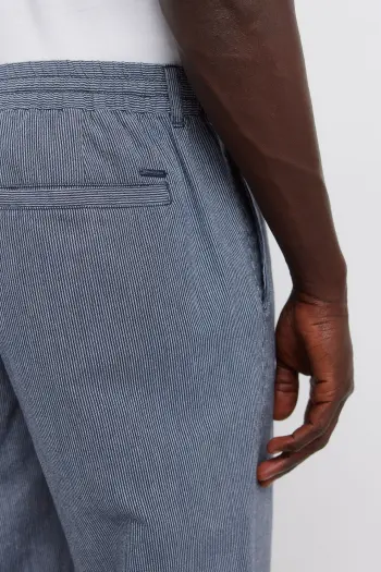Лляні штани чинос у смужку straight fit