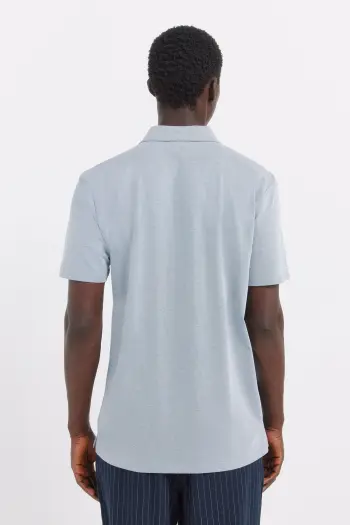 Однотонное поло приталенного кроя slim fit