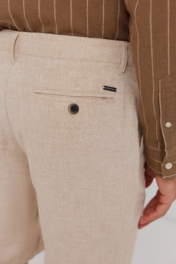 Бермуди доббі з льоном comfort fit