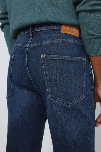 Джинси Slim Fit темно-середньої потертості