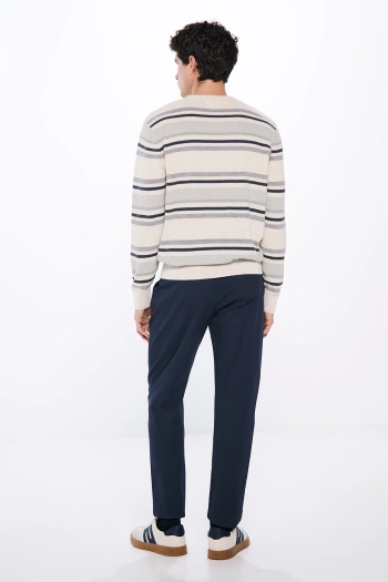 Штани-чінос з мікропринтом Slim fit
