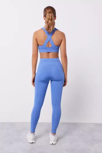 Голубые леггинсы 4D Stretch