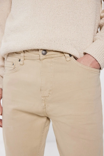 Кольорові штани вузького крою з 5 кишенями
