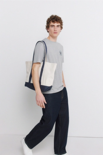 Футболка меланжевая с логотипом