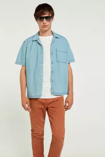 Брюки Slim Fit с пятью карманами
