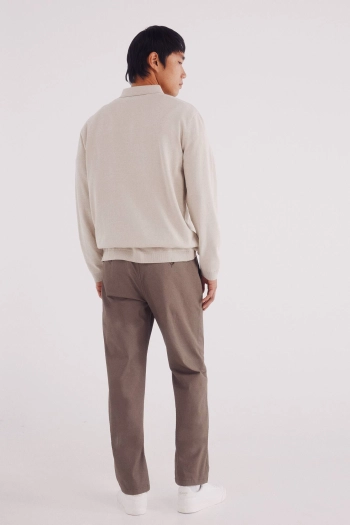 Брюки-чиносы кроя Slim fit с микропринтом
