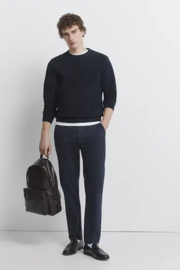 Штани чінос з вельвету крою slim fit