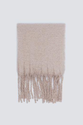 Однотонный шарф из мягкой ткани