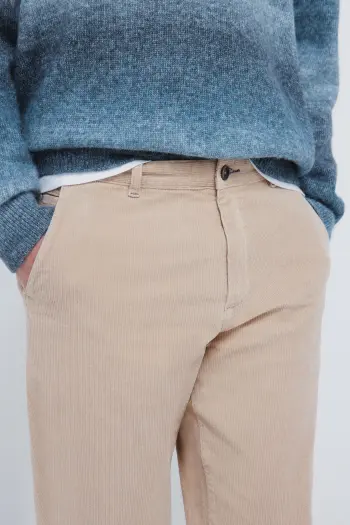 Штани чінос з вельвету крою slim fit