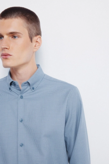 Класична сорочка двоколірної структури