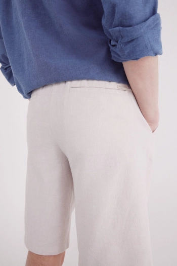 Льняные шорты-бермуды Slim fit