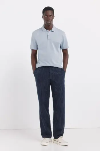 Однотонное поло приталенного кроя slim fit