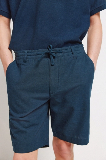 Бермуды slim fit из льна