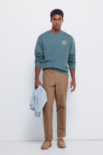 Світшот з круглим вирізом та принтом Legend