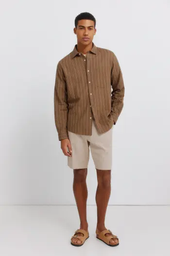 Бермуди доббі з льоном comfort fit