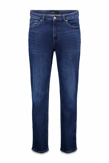 Джинси темного відтінку, стиль slim fit