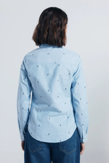 Хлопковая рубашка Oxford