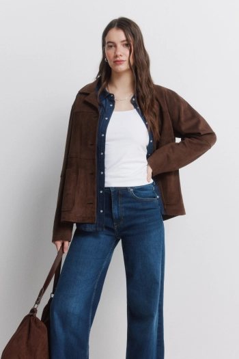 Джинси wide high-rise