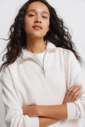 Світшот із коміром на блискавці