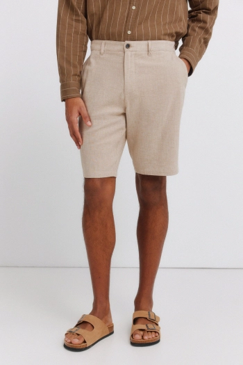 Бермуди доббі з льоном comfort fit