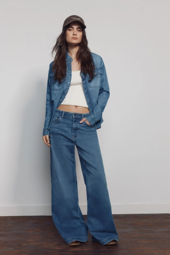 Джинси wide high-rise