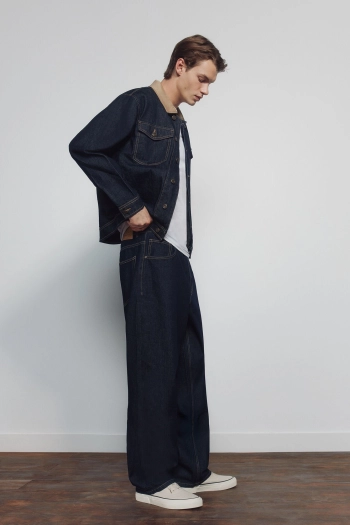 Джинси з ефектом розчиненого фарбування, wide leg