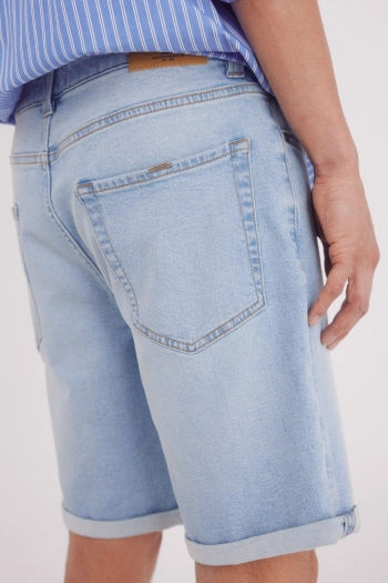 Легкі джинсові шорти-бермуди Slim fit