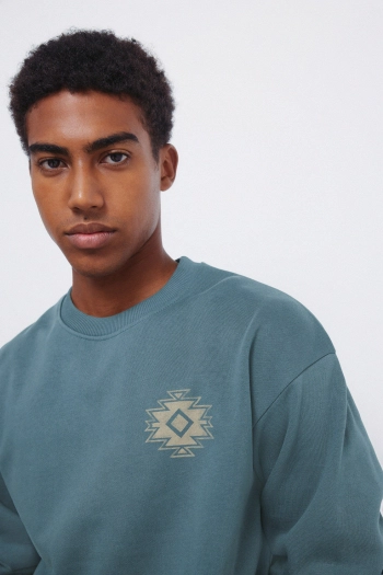 Світшот з круглим вирізом та принтом Legend