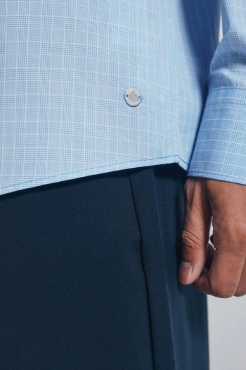 Поплиновая рубашка в клетку