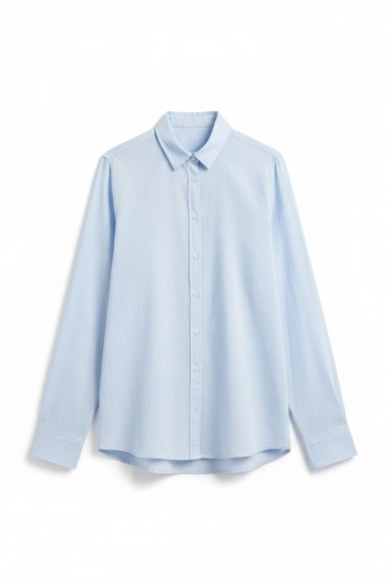 Базова сорочка з ефектом льону