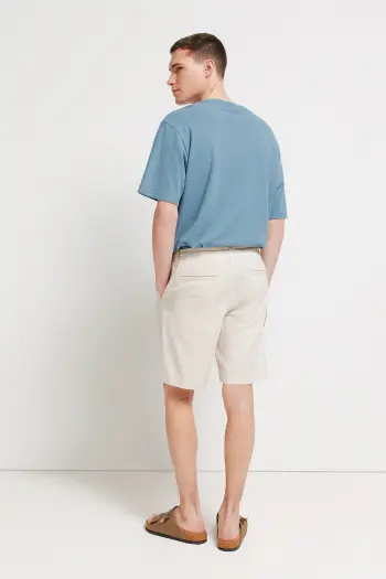 Бермуди slim fit з льону