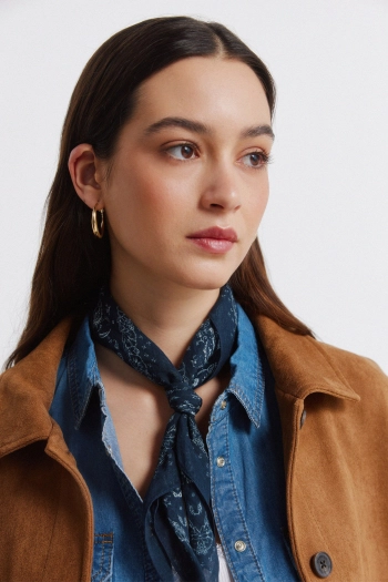 Куртка из искусственной замши с карманами