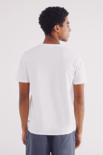 Базова футболка з бавовни та еластану slim fit
