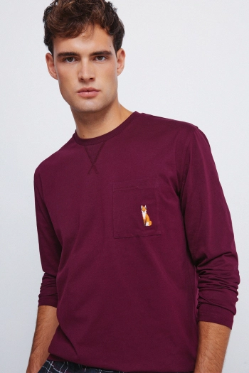 Довга піжама з картатої фланелі