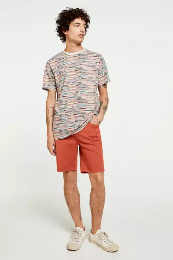 Легкие шорты-бермуды Slim Fit с 5 карманами