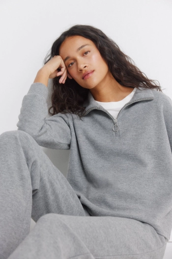 Світшот із коміром на блискавці