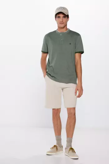 Футболка-поло крою Slim fit з коміром-стійкою